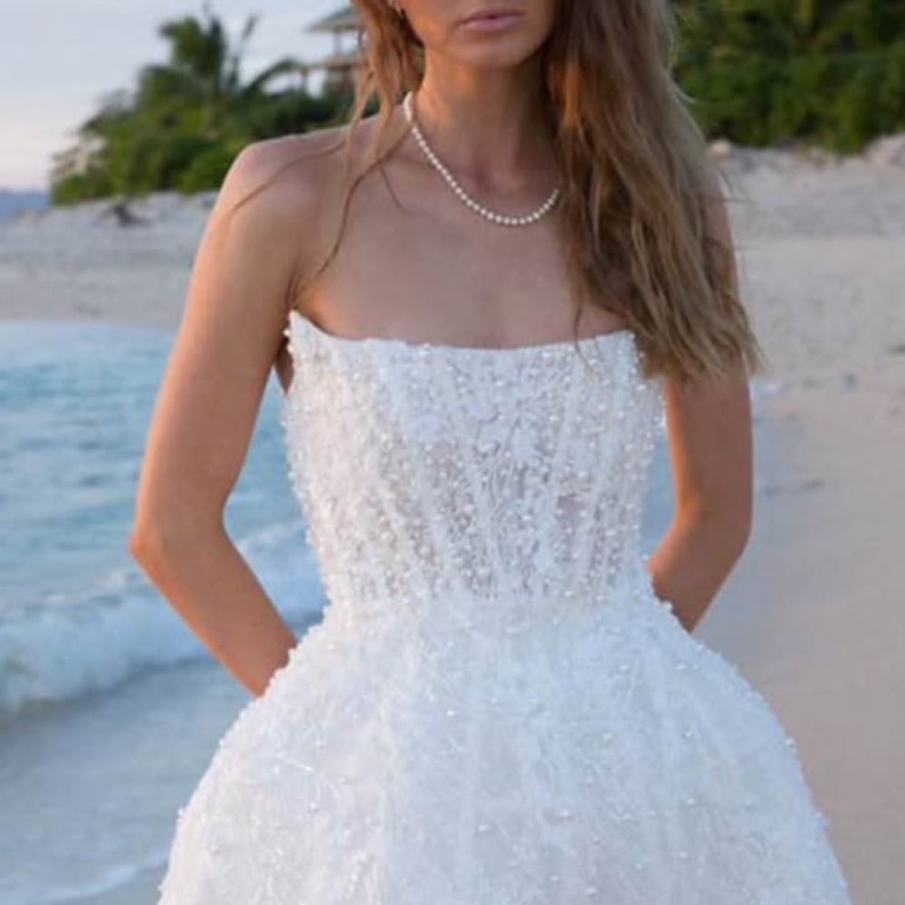 Strapless White Dress